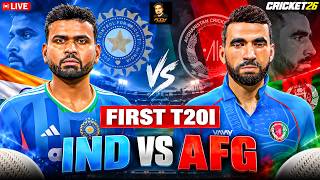 India vs Afghanistan 1st T20 Match Live 🔥| Cricket 26 Live | RtxVivek screenshot 2