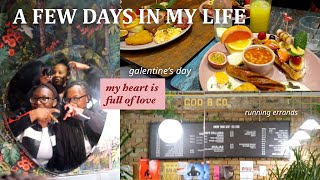 A FEW DAYS IN MY LIFE 💌🧸 | galentine's, running errands, being productive, studying, finals