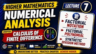 Numerical Analysis | Factorial Notation And Synthetic Division Method | BSc 3rd year