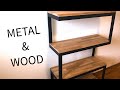 Modern metal & wood shelf build