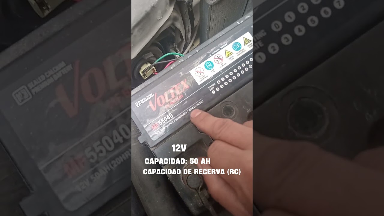 🚘 CAPACIDAD  de la batería de tu auto 