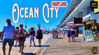 Ocean CIty Maryland Boardwalk | Full Midday Walk 4K