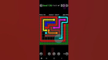 How To Solve Flow Free Premium 11x11 Mania Level 136 Hard Board Walk Through Solution Walkthrough