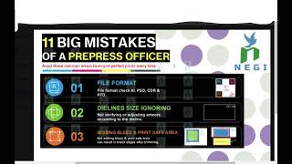 11 Big Mistakes of a prepress officer