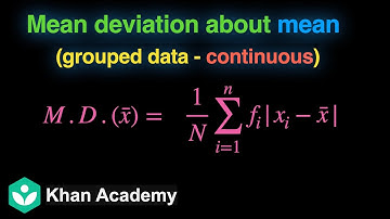 Mean deviation about mean (grouped data - continuous) [Hinglish] | Statistics | Grade 11 | Math