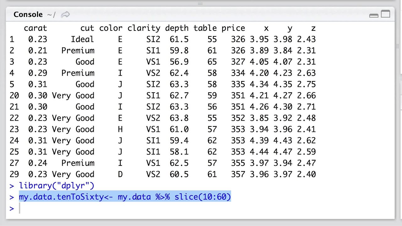 Selecting And Removing Rows In R Dataframes