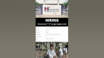 Hexaware Hiring For Trainee