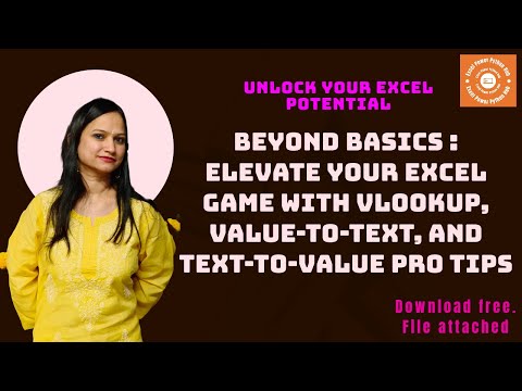 Excel VLOOKUP Magic: Convert Text-to-Value & Value-to-Text (Hindi)