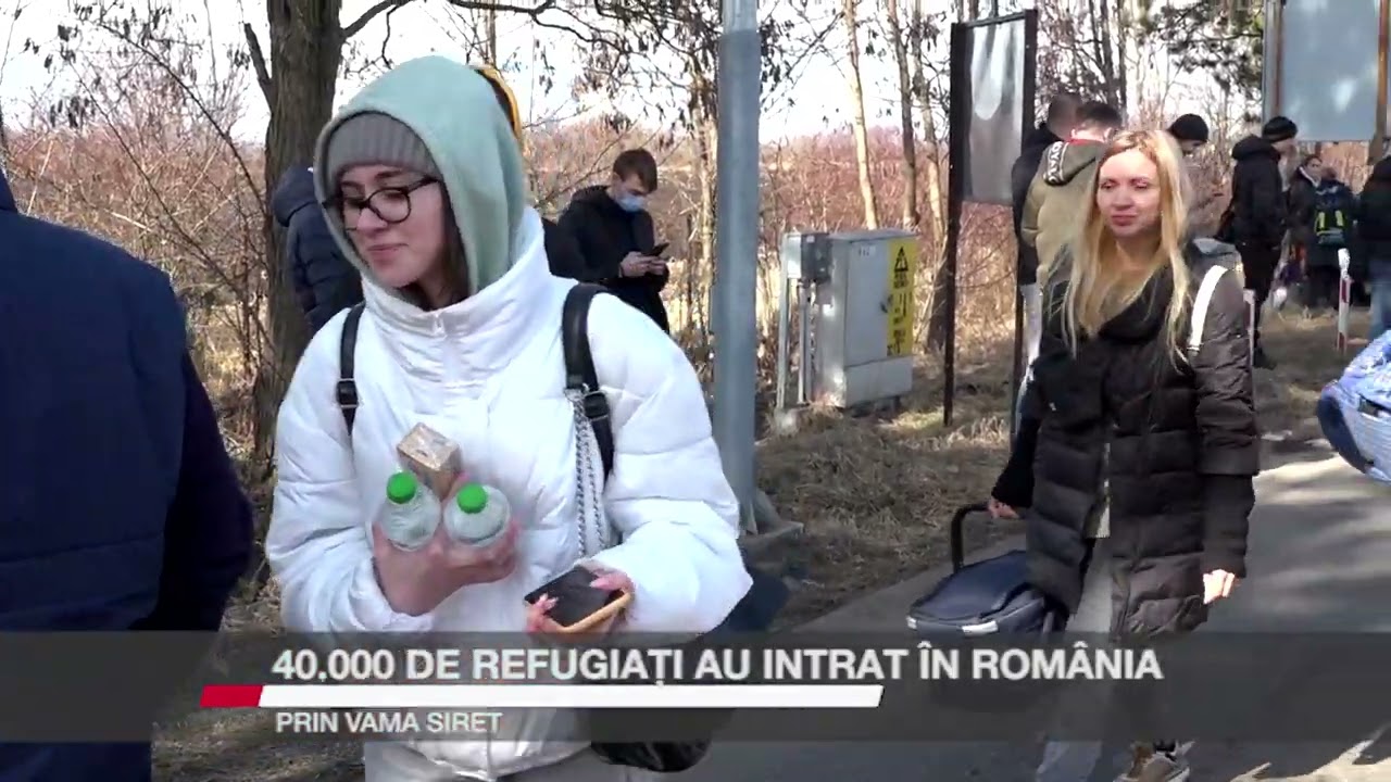 40.000 de refugiați au intrat în România prin Vama Siret