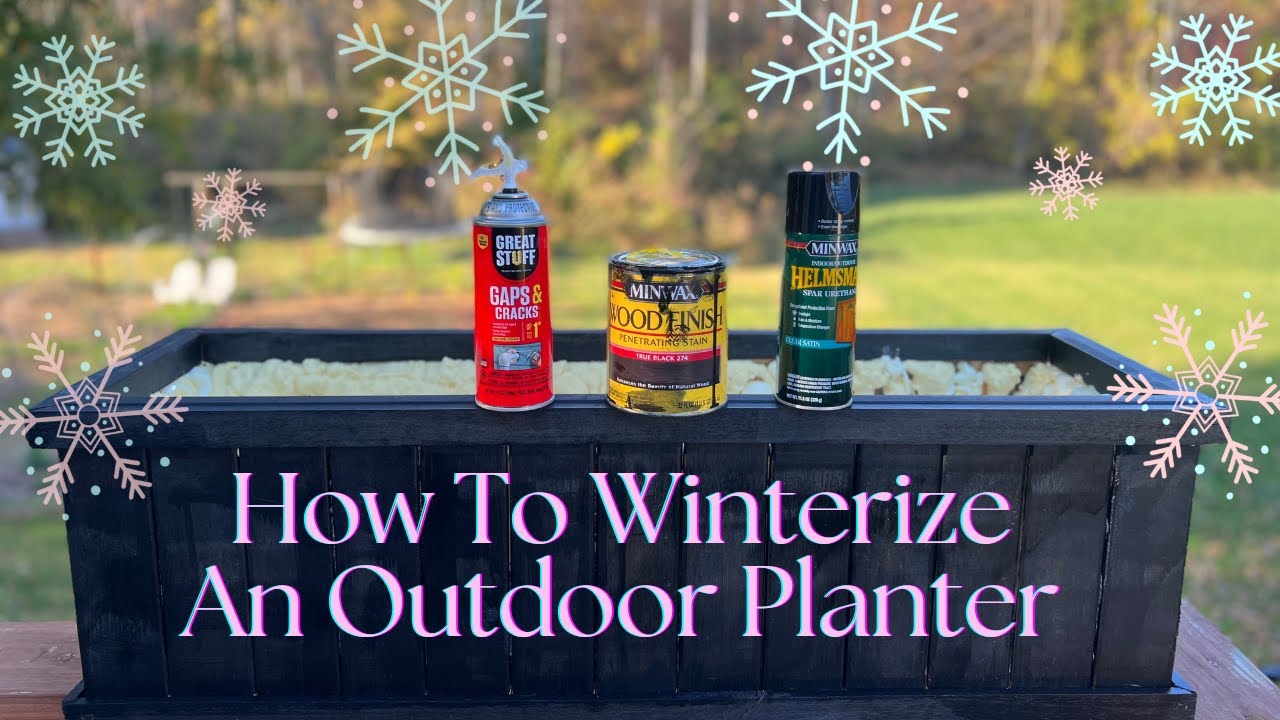 How To Winterize An Outdoor Planter & Solving A HUGE Dilemma!!! YouTube