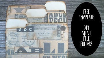 DIY Mini File Folders (Free Template)