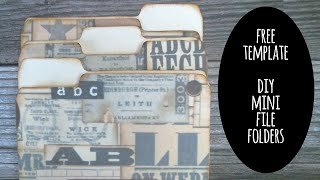 DIY Mini File Folders (Free Template)