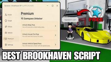 Brookhaven Script SALVATORE Hub Unlock Premium Gamepass | ROBLOX SCRIPT