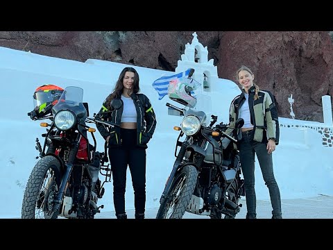 Our thoughts about the Royal Enfield Himalayan ( 2021-2022 model ) / Santorini Trip / Dominika Rides