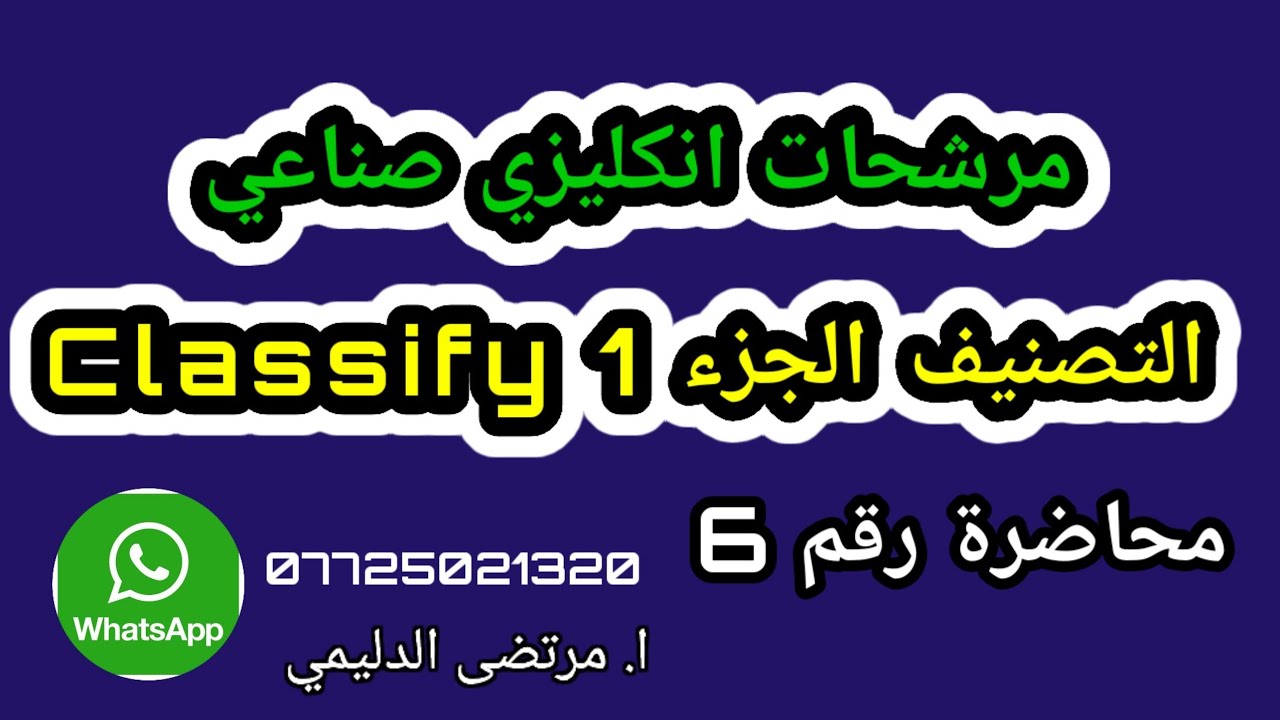 مرشحات انكليزي صناعي التصنيف الجزء 1 Q2/ B _ Classify