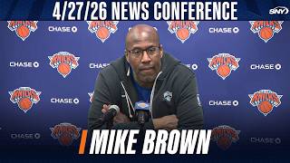 Knicks coach Mike Brown talks return to MSG, game strategy, and the right mindset in Game 5 vs Hawks
