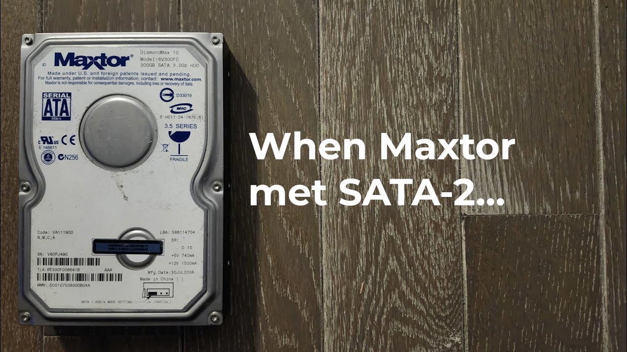 Maxtor DiamondMax 10 6V300F0 HDD Sounds #46