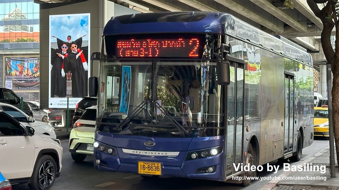 泰國曼谷 Bangkok Bus NEX-Minebus Ratchapradit Temple to Central World วัดราชประดิษฐ์-ห้างเซ็นทรัลเวิลด์