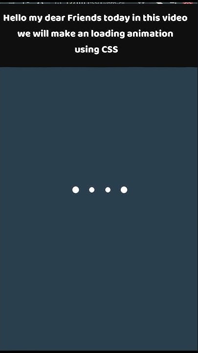 Create A Loader Using CSS | CSS Loader #shorts - YouTube