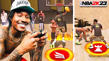 ANKLE BREAKERS AND CONTACT DUNKS AT THE 1V1 COURT! NBA 2K23