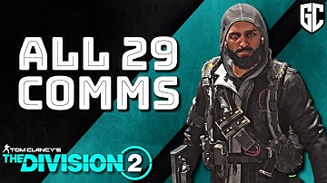 All 29 First Rogue Manhunt Comms - The Division 2