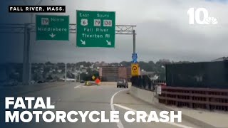Motorcyclist dies in crash on Veterans Memorial Bridge, two others injured