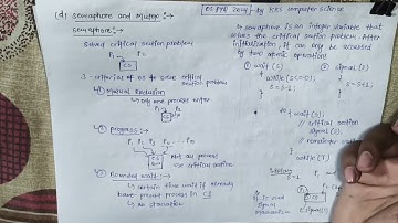 OS PYQ 2024 | BEU PYQ Solution | Semaphore and Mutex | OS for Semester |