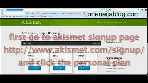 how to activate akismet API key for free