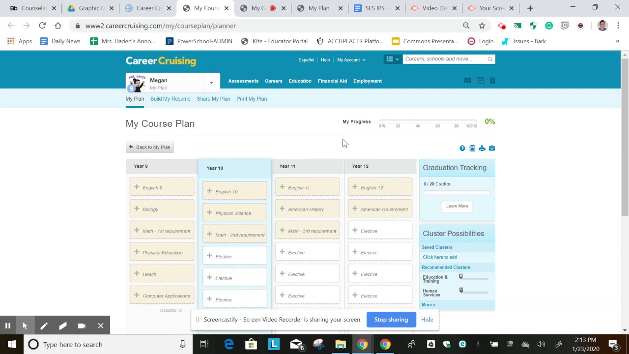Career Cruising Login Student On Teacher Computer YouTube