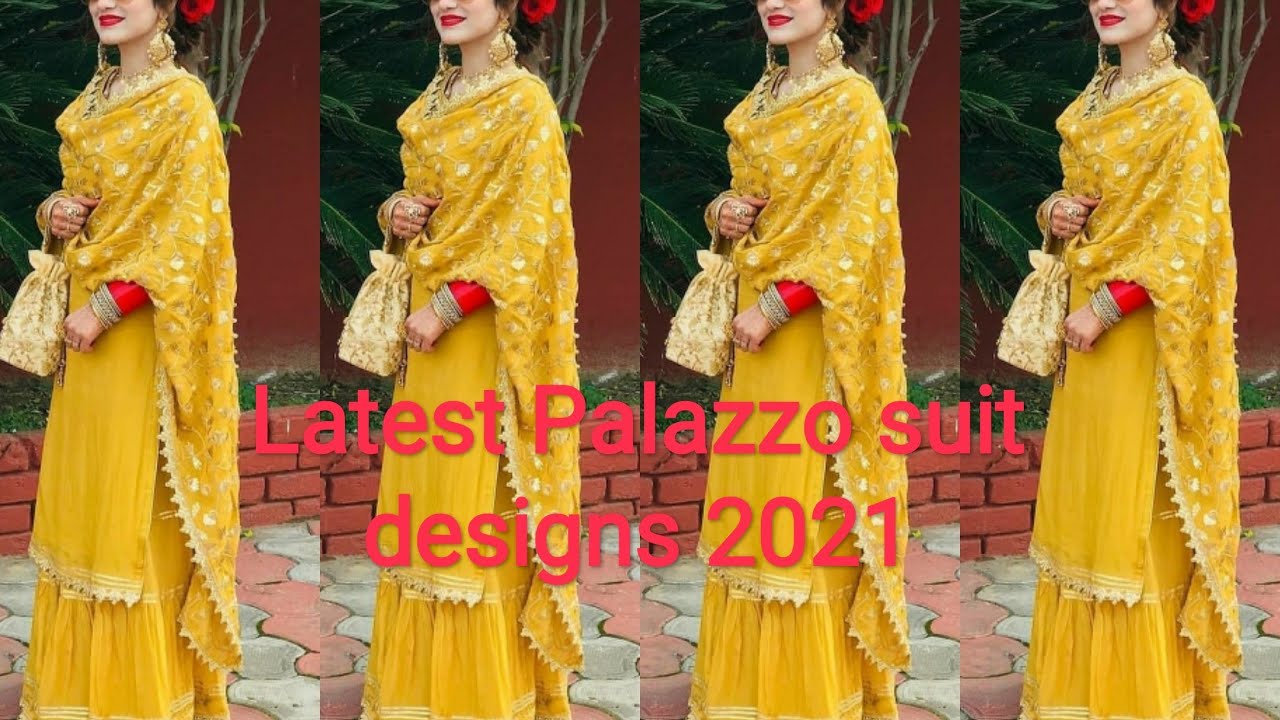 Top 23 latest Palazzo Suit Designs 2021 | New And Stylish Plazo Suit Designs | 