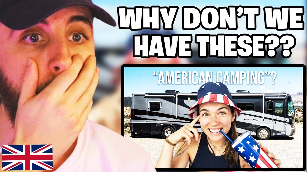 Brit Reacts to European Tries American RV Life for the First Time - YouTube