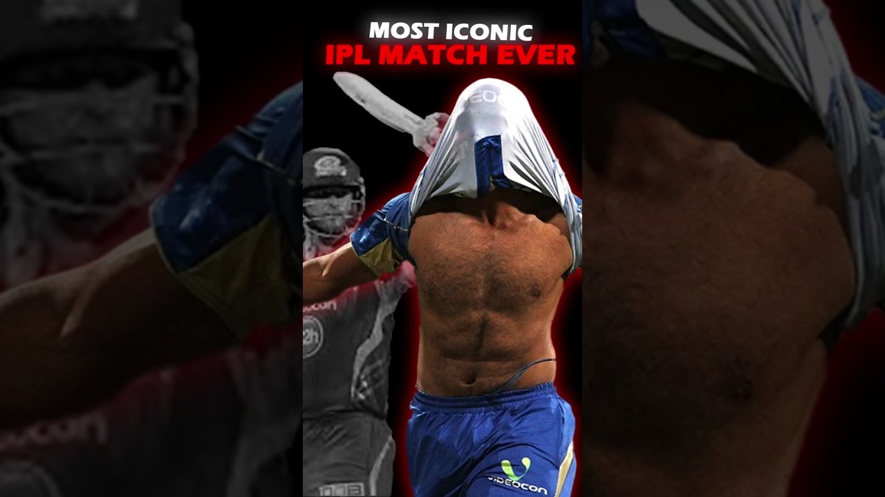 Most iconic IPL Match Ever. 