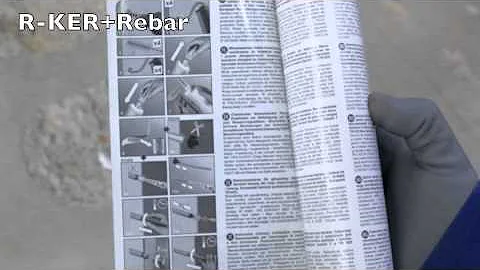 Rawlplug R-KER Styrene Free Vinylester Resin and Rebar