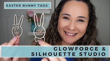 Cut & Engraved Bunny Tags with Glowforge and Silhouette Studio | Lisa Potts Designs