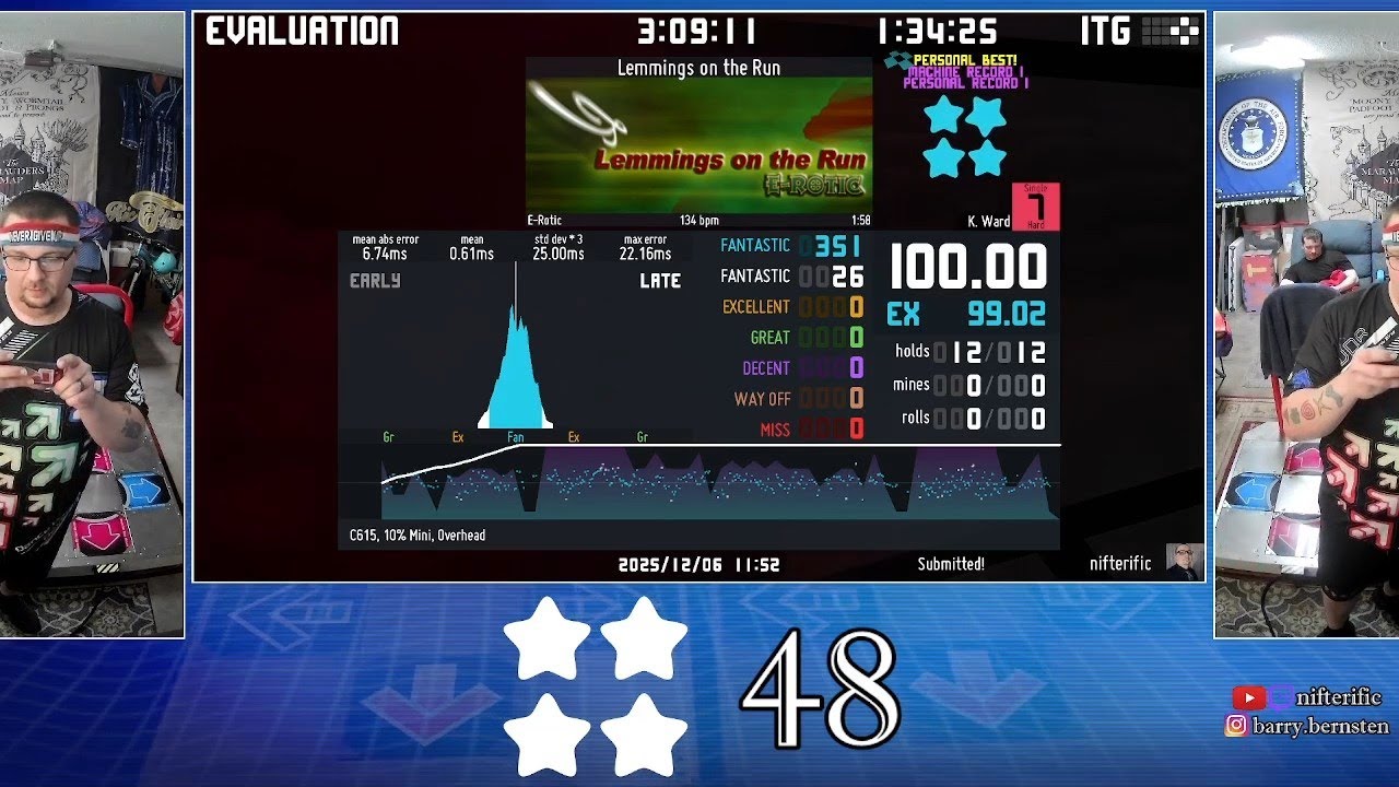ITG - Lemmings on the Run (SH7) 100% QUAD STAR (26w)