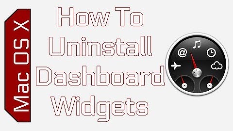 How To Delete Dashboard Widgets in Mac OS X