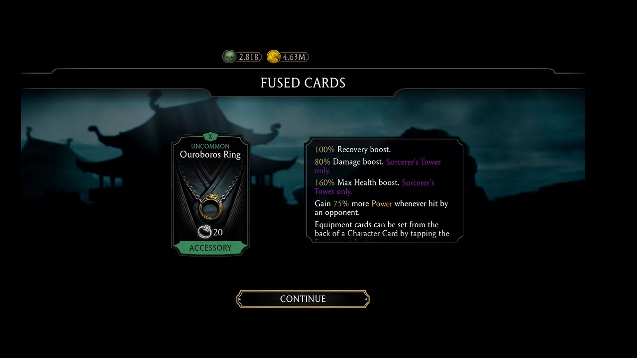 Ouroboros Ring max fusion animation