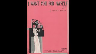 I Want You For Myself (1931)