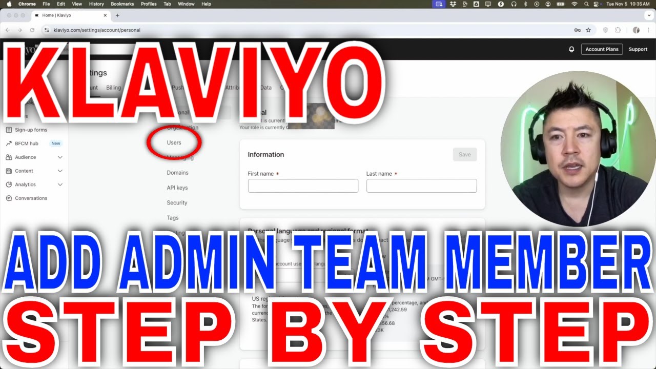 How To Add Admin Team Member To Klaviyo 🔴 - YouTube