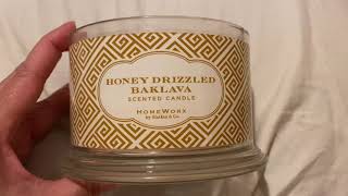 Homeworx Honey Drizzled Baklava Candle Review 2023 - please check out my 15% off affiliate code