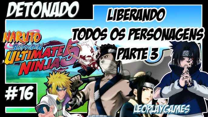 Naruto Shippuuden Ultimate Ninja 5 (PS2) - Pegando Todos os Personagens 