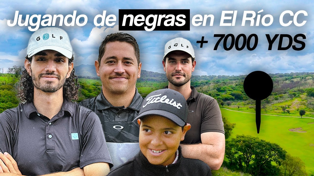 Jugando desde los tees negros en EL RÍO Country Club ⚫️😵