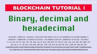 Blockchain tutorial 1: Binary, decimal and hexadecimal numbers