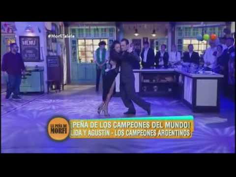 Lida Mantovani y Agustín Agnez - Presentación de Tango en " Morfi" TELEFE