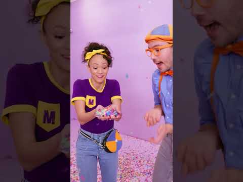 Confetti de colores con Blippi y Meekah 🎉 #Videoseducativos #Blippi #Bici