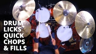 Must Know Drum Licks | Quick Chops &amp; Fills | Triplet, Linear and Fast | Rich Redmond