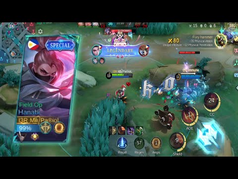 Hanabi Best Build 2025 ❗18 Kills!! build top 1 global Hanabi ~ Mobile Legends 2025 (Ep.46)