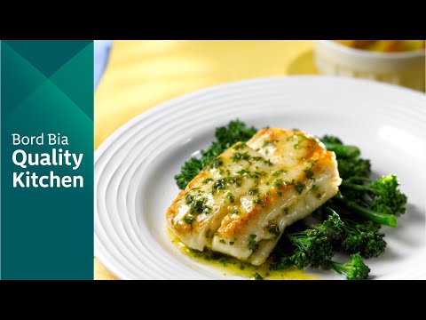 Pan fried Hake with Lemon and Herb Butter Sauce