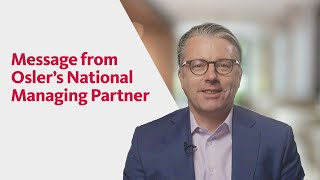 Message from Osler’s National Managing Partner | Diversity Annual Report 2022