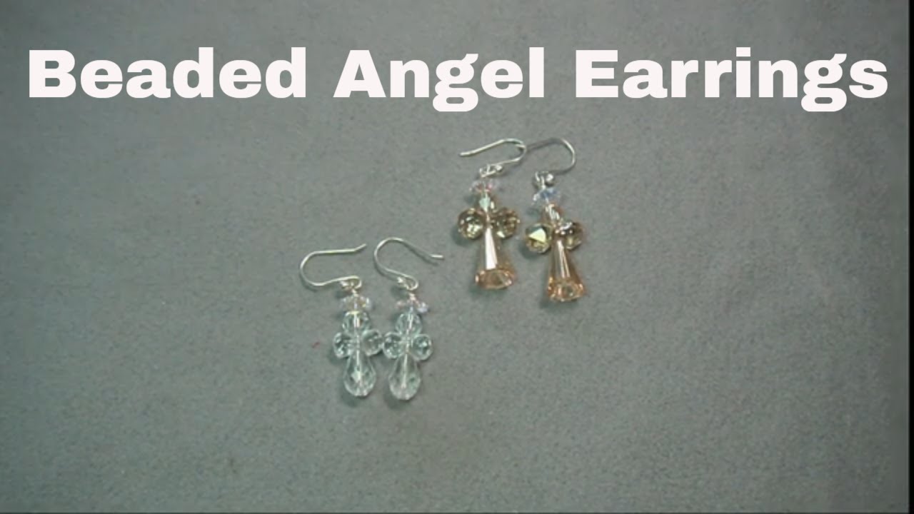 How To Make Stunning Crystal Angel Earrings In This Step-by-step Tutorial! #easyjewelry